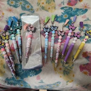 Colorful Butterfly Tassel Pens
